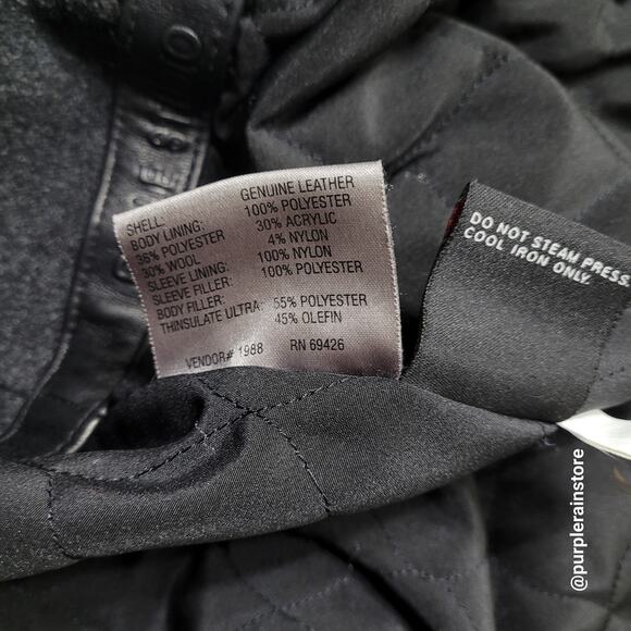 Vtg Wilsons Pelle Studio Pebbled Leather Trench Coat XL Thinsulate Lining Preppy - Picture 6 of 13